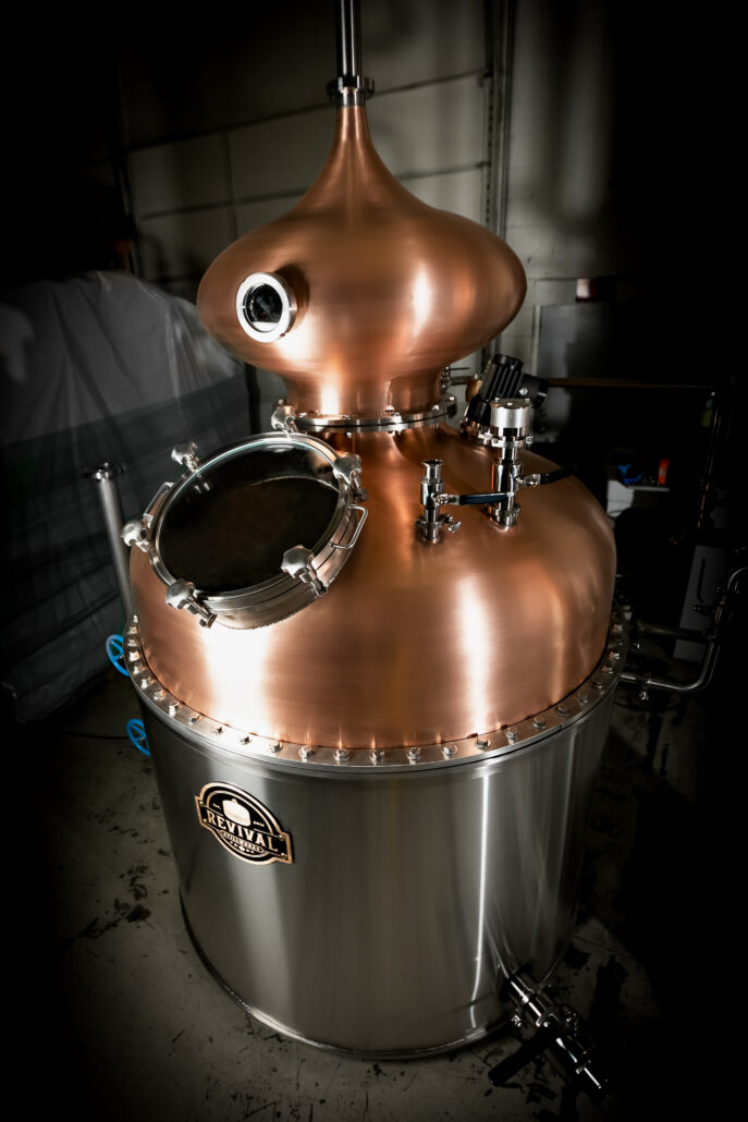 Stainless Still with Copper Head